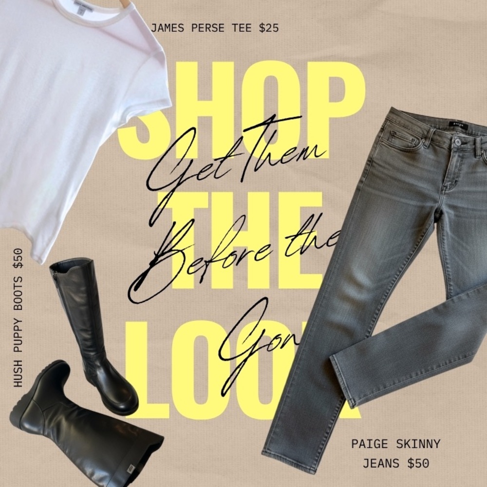 GET the LOOK → Jungmaven Tee + Paige Ultra Skinny + Hush Puppies Boots